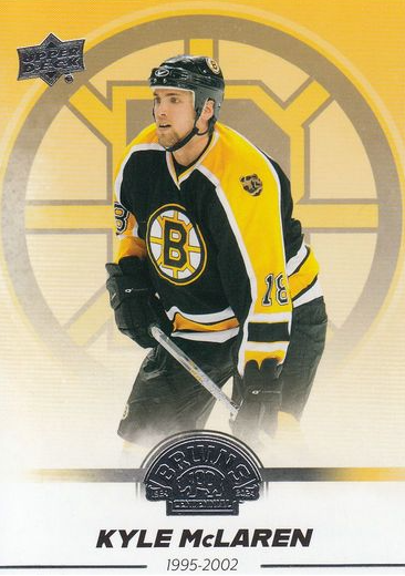 řadová karta KYLE McLAREN 23-24 UD Boston Bruins Centennial číslo 36